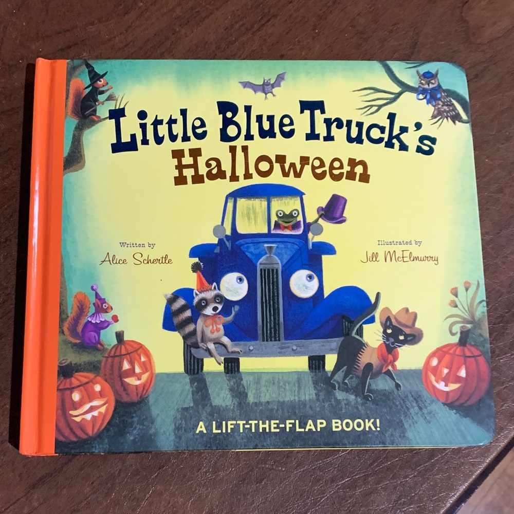 Little Blue Truck's Halloween Board Book - Blue & Orange